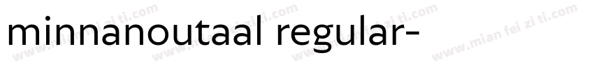minnanoutaal regular字体转换